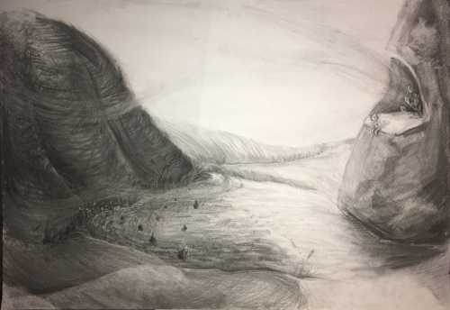 Milena Ivanovic Drawing Charcoal