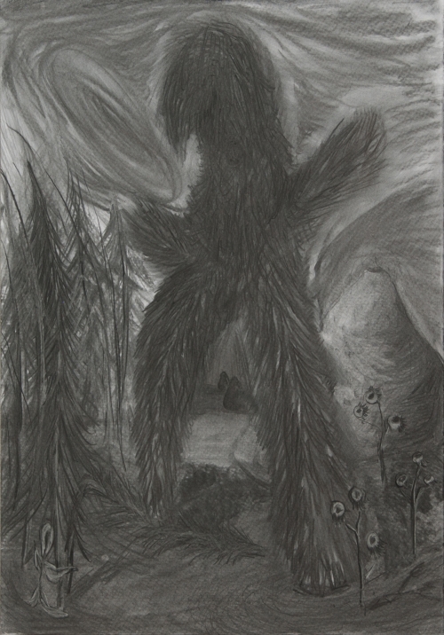 Milena Ivanovic Drawing Charcoal