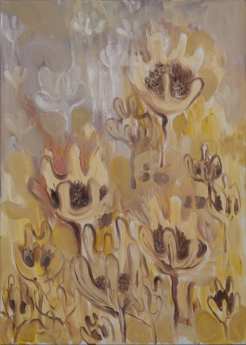 Milena Ivanovic Golden meadow - 50 x 70cm