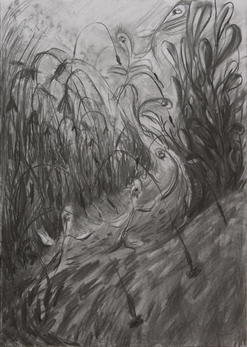 Milena Ivanovic Drawing Charcoal