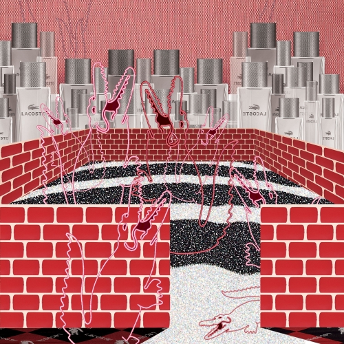 Milena Ivanovic Lacoste city Digital collage